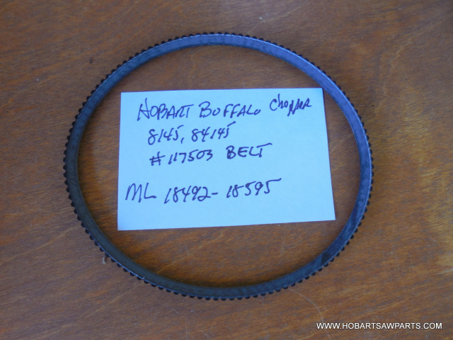 V Drive Belt for Hobart 8145 & 84145 14" Buffalo Chopper. Replaces 117503